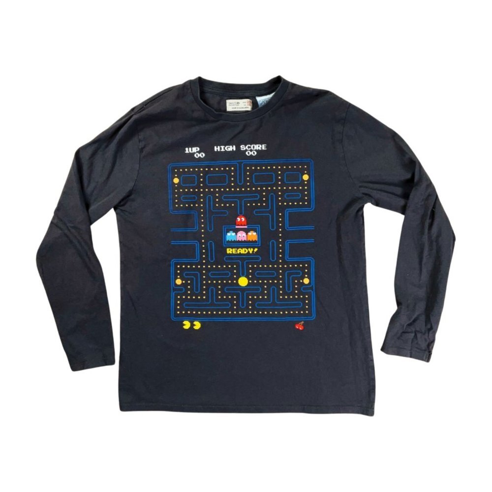 Zara Kids Pac-Man Graphic Tee Long SleeveSize 11/12